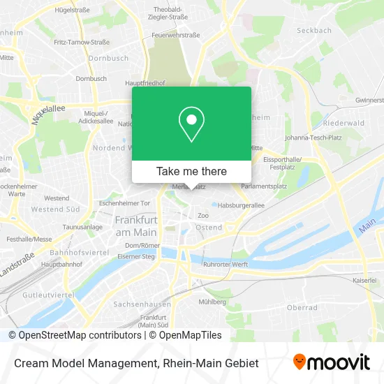 Cream Model Management map