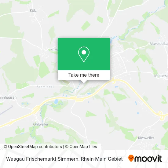 Wasgau Frischemarkt Simmern map