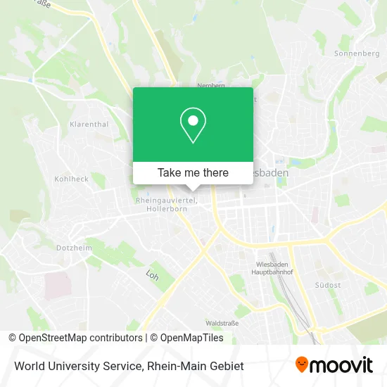 World University Service map