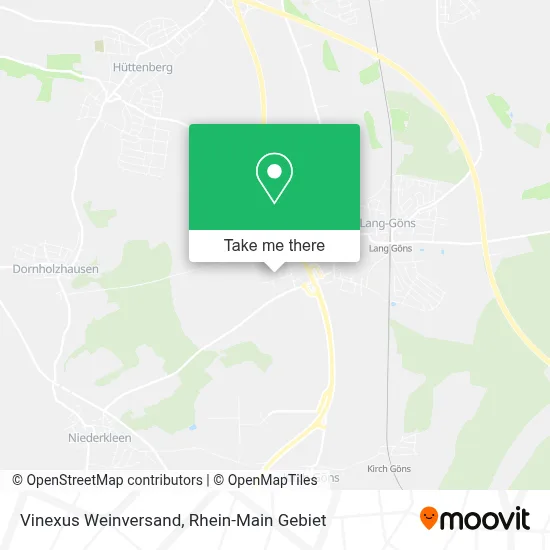 Vinexus Weinversand map
