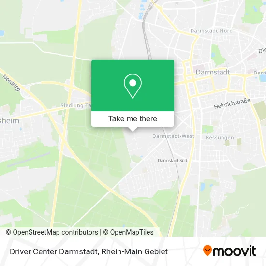 Driver Center Darmstadt map