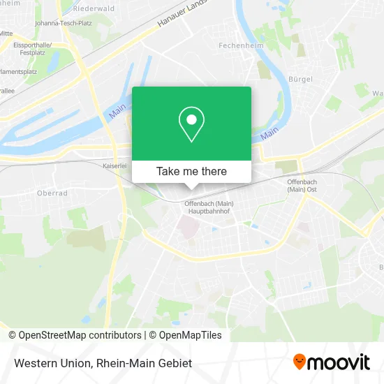 Western Union map