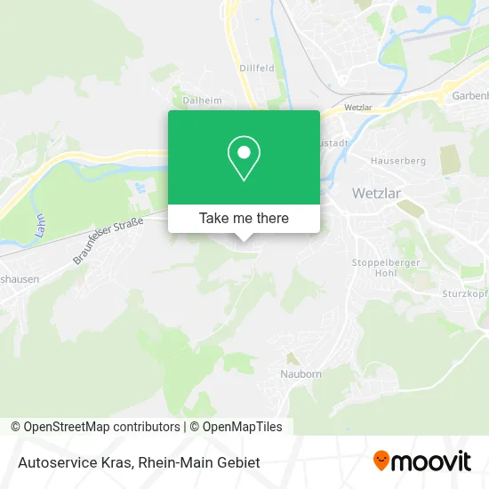 Autoservice Kras map