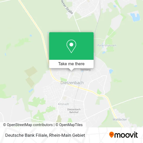 Deutsche Bank Filiale map