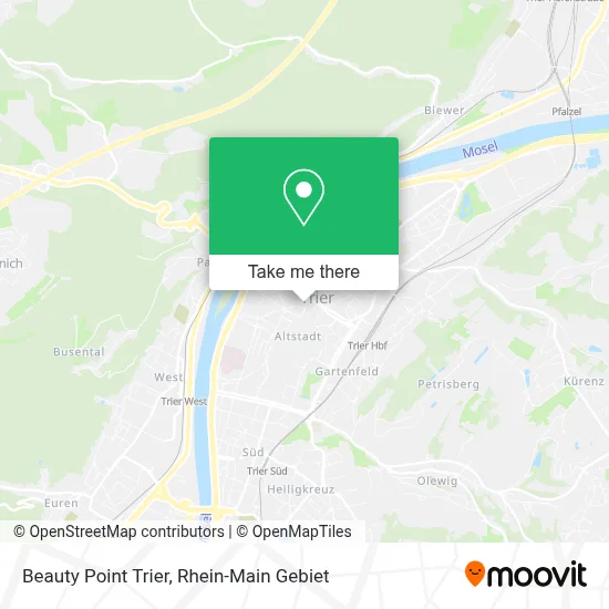 Beauty Point Trier map