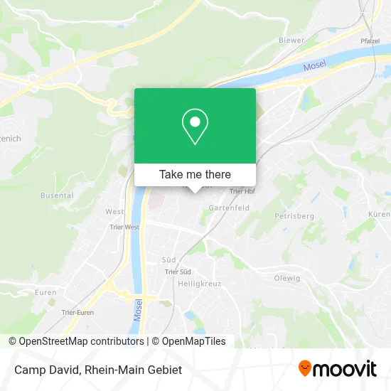 Camp David map