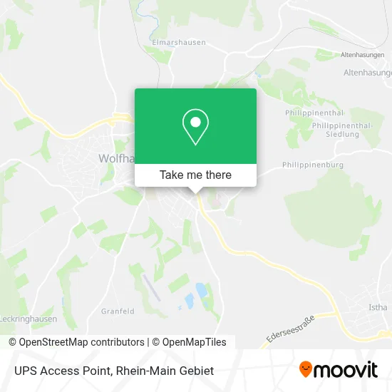 Ups Access Point map