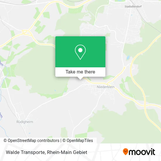 Walde Transporte map