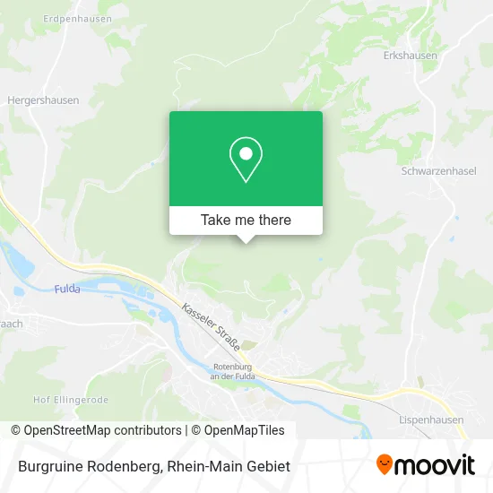 Burgruine Rodenberg map