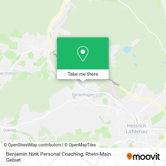 Benjamin Nink Personal Coaching map
