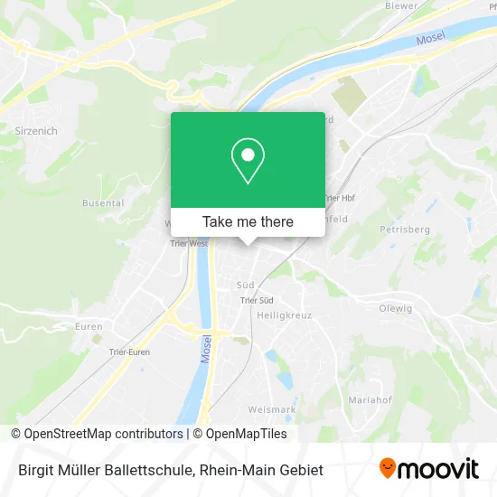 Birgit Müller Ballettschule map