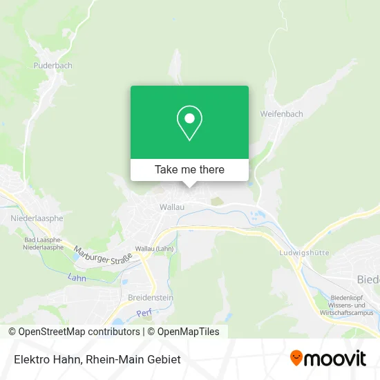 Elektro Hahn map