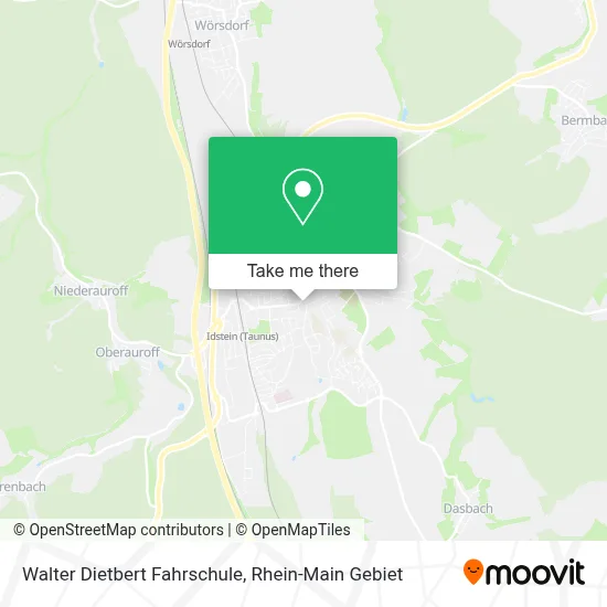 Walter Dietbert Fahrschule map