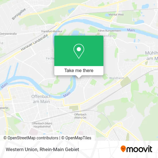 Western Union map