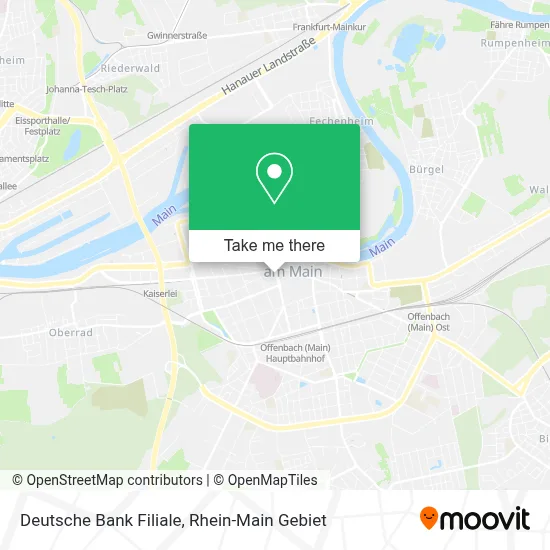Deutsche Bank Filiale map