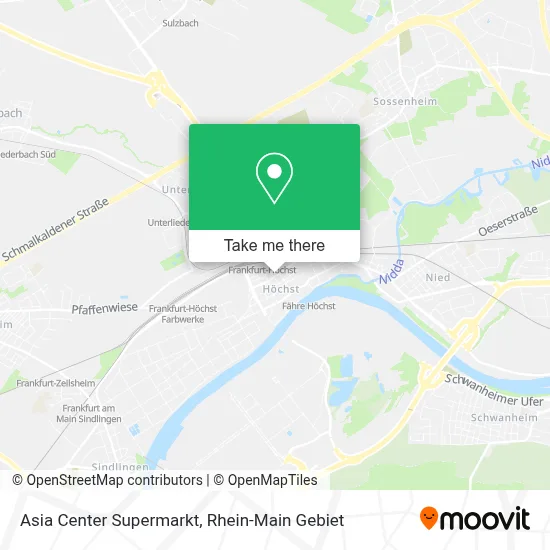 Asia Center Supermarkt map
