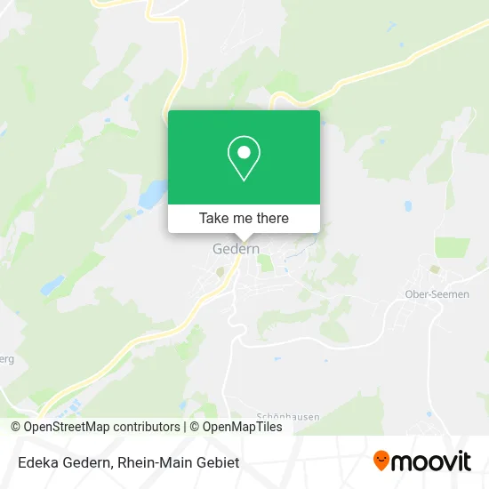 Edeka Gedern map