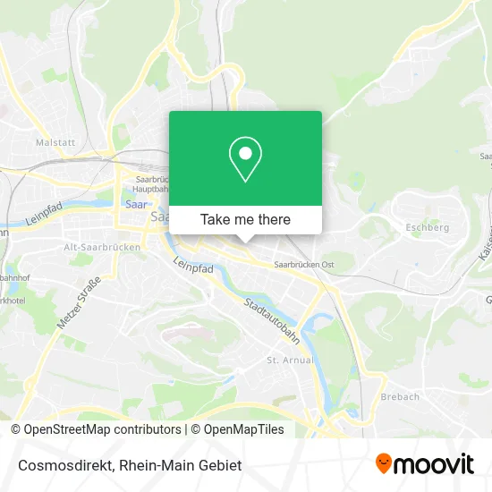 Cosmosdirekt map