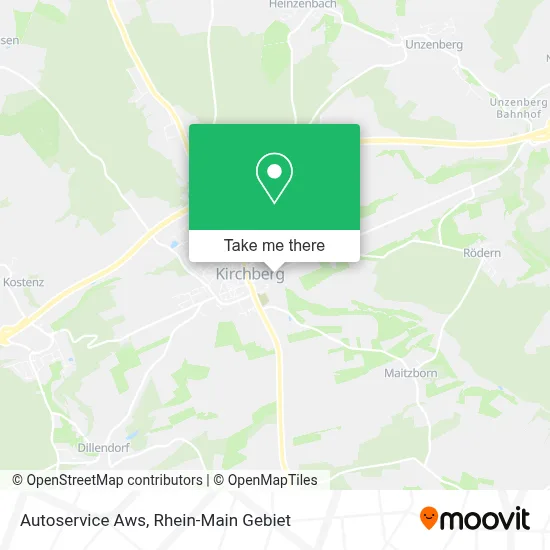 Autoservice Aws map