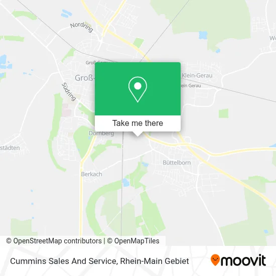 Cummins Sales And Service map