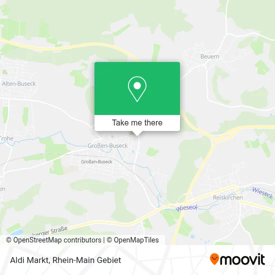 Aldi Markt map