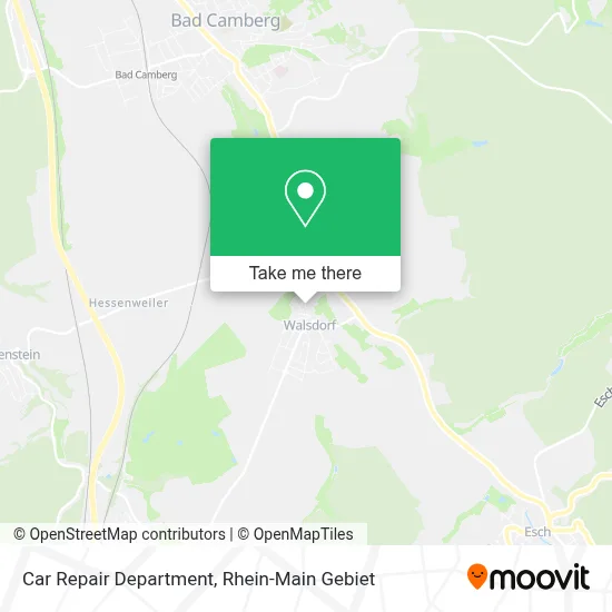 Car Repair Department map