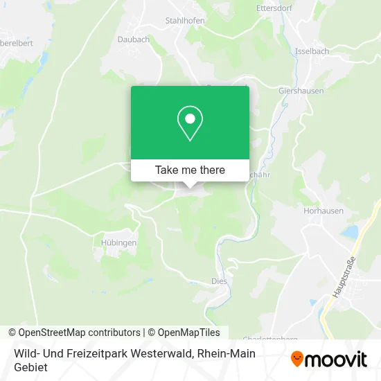 Wild- Und Freizeitpark Westerwald map