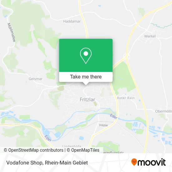 Vodafone Shop map