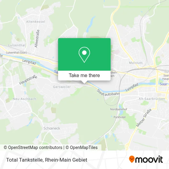 Total Tankstelle map