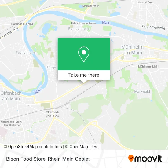 Bison Food Store map