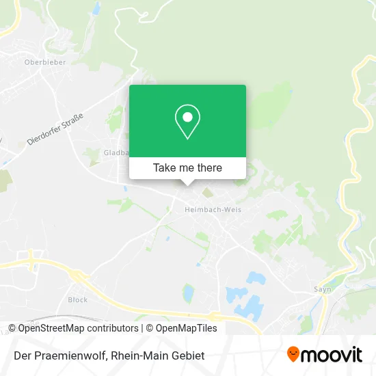 Der Praemienwolf map