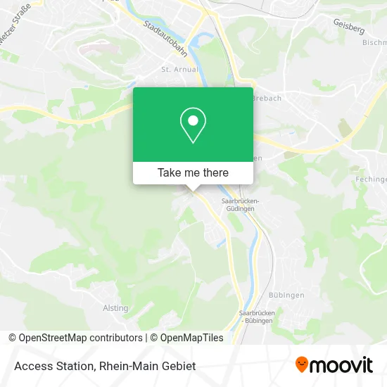 Access Station map