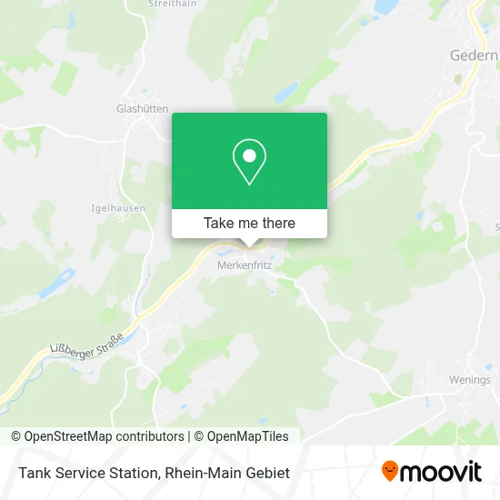 Tank Service Station map