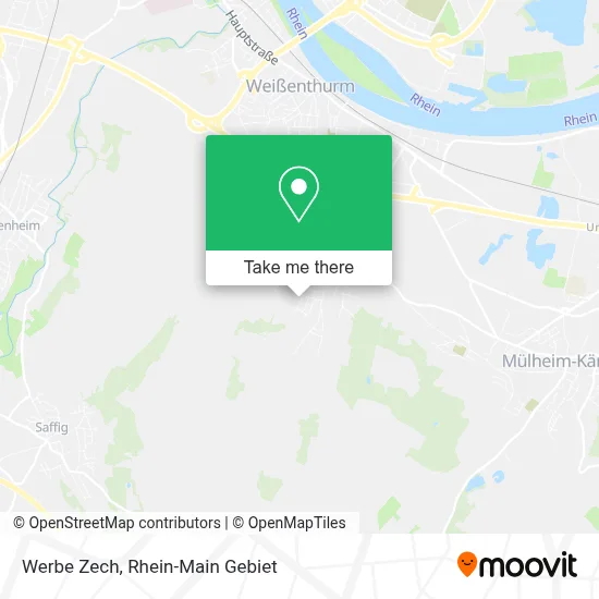 Werbe Zech map
