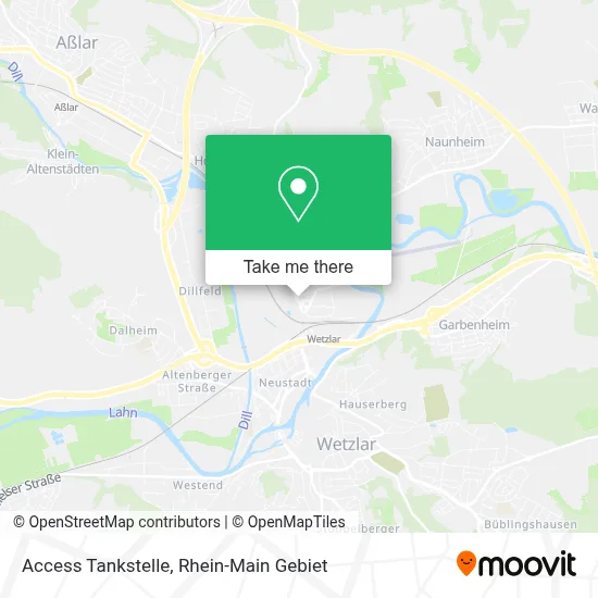 Access Tankstelle map