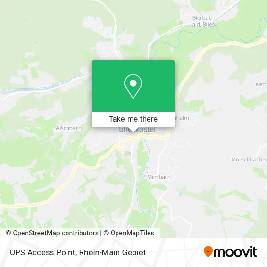 Ups Access Point map