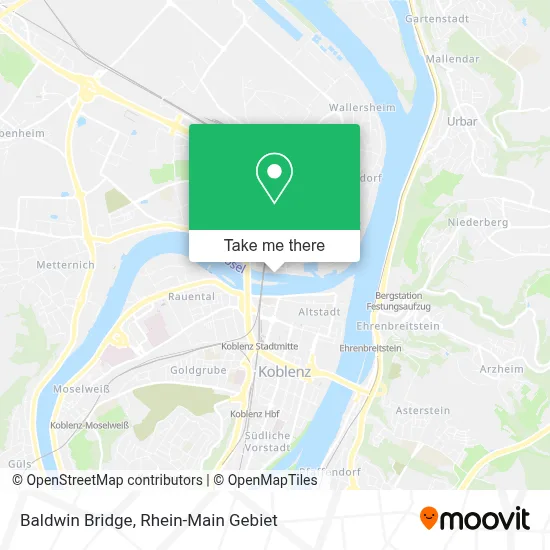 Baldwin Bridge map