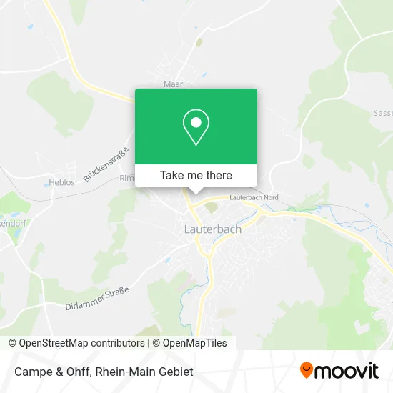 Campe & Ohff map