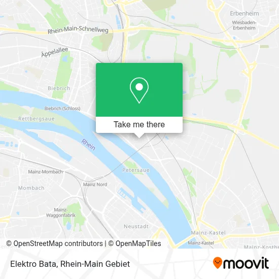 Elektro Bata map