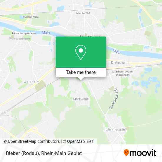 Bieber (Rodau) map