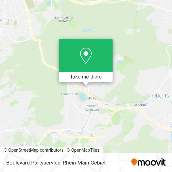 Boulevard Partyservice map