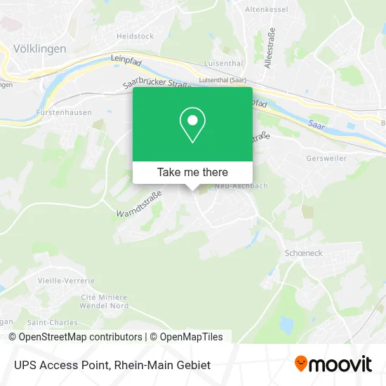 Ups Access Point map