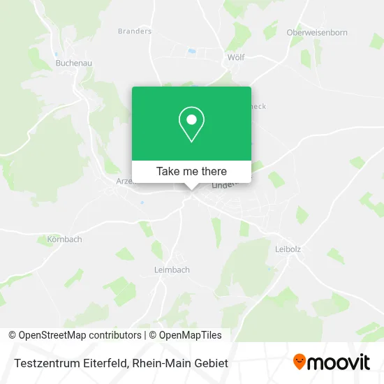 Testzentrum Eiterfeld map