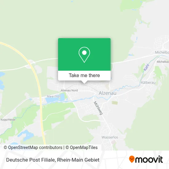 Deutsche Post Filiale map