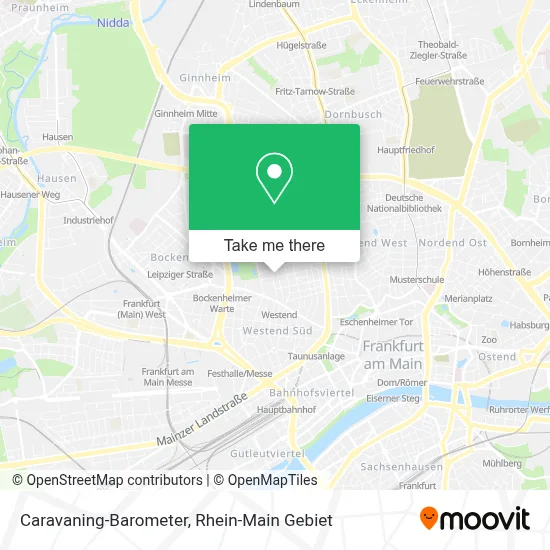Caravaning-Barometer map