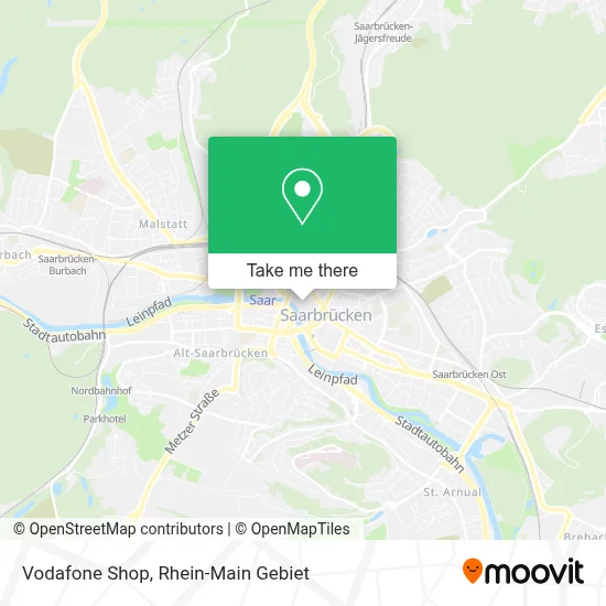 Vodafone Shop map