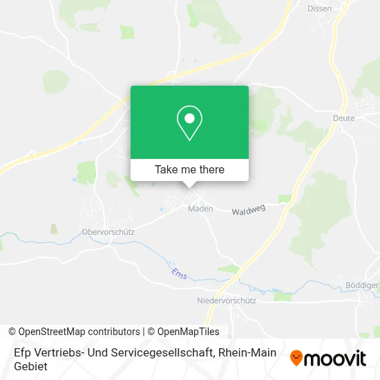 Efp Vertriebs- Und Servicegesellschaft map