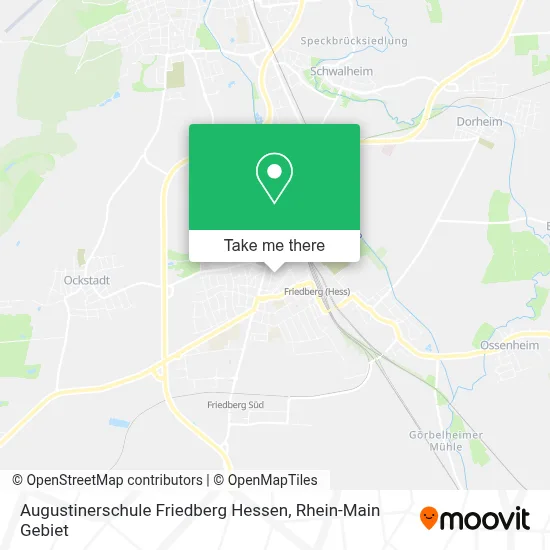 Augustinerschule Friedberg Hessen map