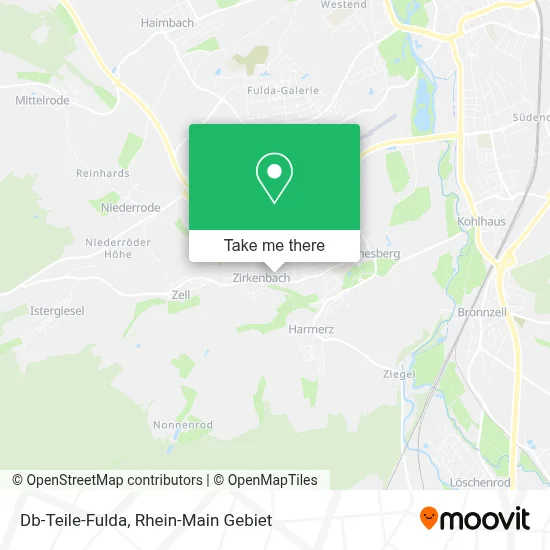 Db-Teile-Fulda map
