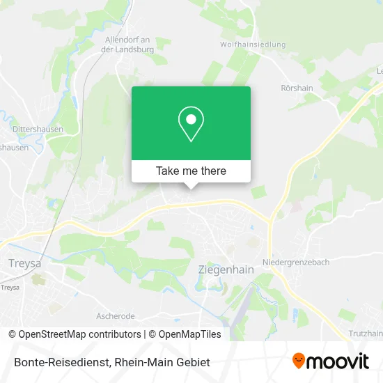 Bonte-Reisedienst map